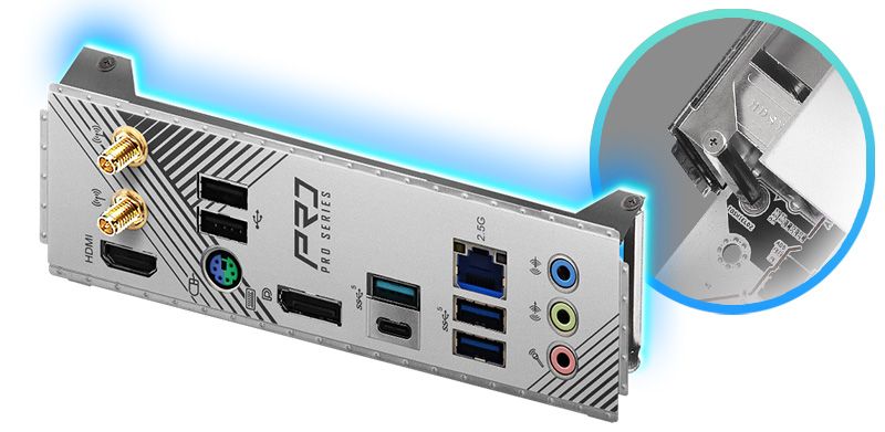 Pre-Installed IO Shield